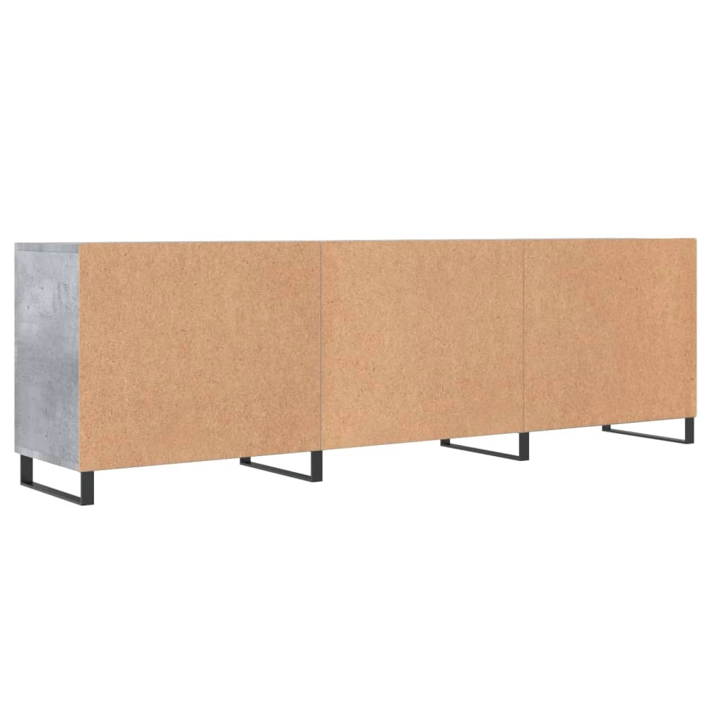 Mobile TV multimediale scaffale TV credenza mobile TV sala da pranzo soggiorno camera da letto 150 x 30 x 50 cm legno ingegnerizzato grigio 02_0026000