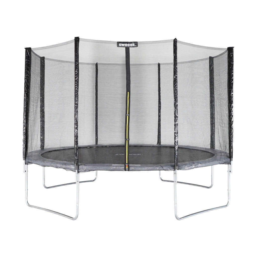 Trampolino 370cm rete di protezione, grigio