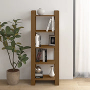 Libreria/Divisorio Marrone ambra 60x35x160 cm Legno Massello 813892