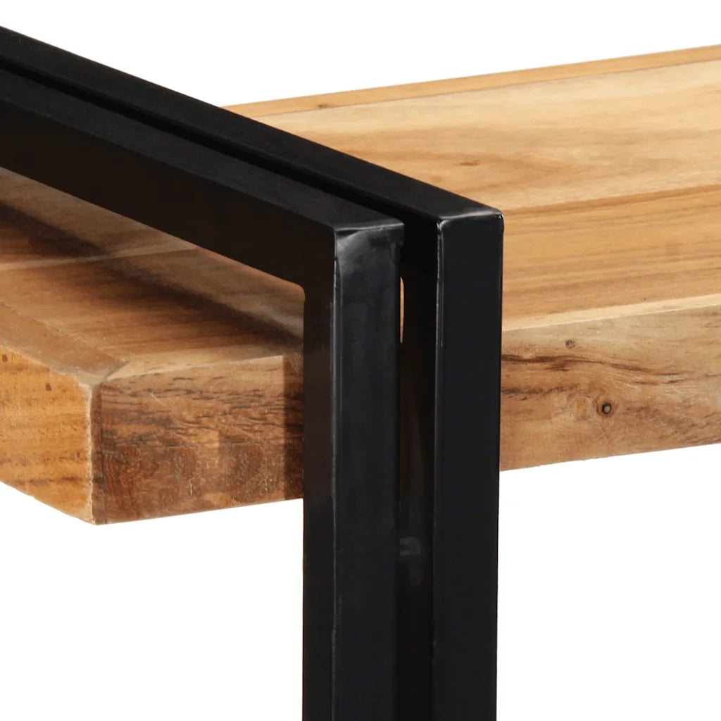 Mensola da Parete 110x33x45 cm Legno Massello di Acacia 4017490