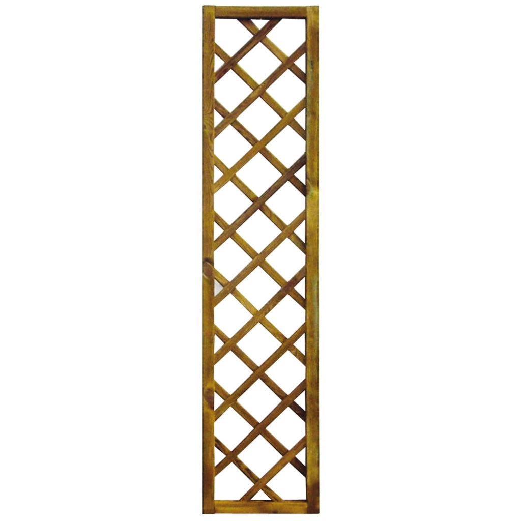 Pannello Frangivista Grigliato In Legno Di Pino Impregnato - 40X180Cm