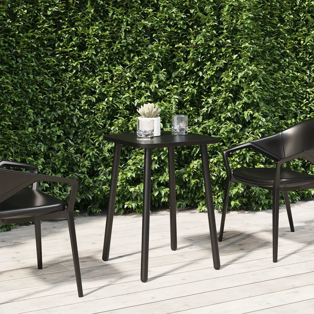Tavolo da Giardino Antracite 50x50x71 cm Acciaiocod mxl 78443