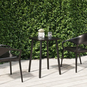 Tavolo da Giardino Antracite 50x50x71 cm Acciaiocod mxl 78443