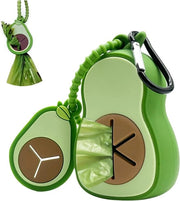 Set di contenitori per escrementi di cane - Design Avocado - 1 pezzo - Silicone