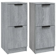 Credenze 2 pz | Madia | Buffet da pranzo | Armadio da pranzo Grigio Sonoma 30x30x70 cm in Legno Multistrato