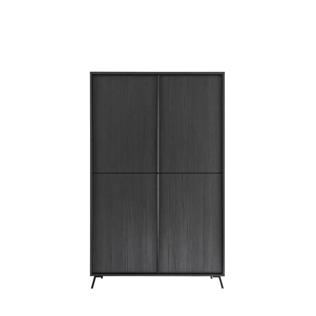 Buffet a 4 porte collezione SKY. Colore rovere nero.