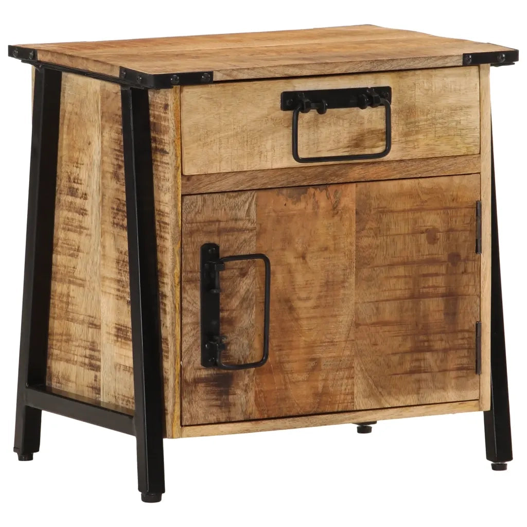 Comodino 40x30x42 cm in Legno Massello di Mango 358917