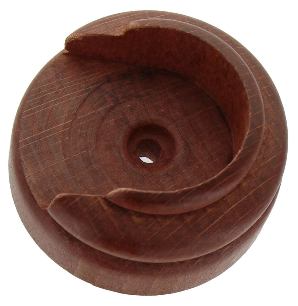 2pz rosetta bastone tenda a parete d 35 mm legno ciliegio cod:ferx.7072