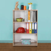Libreria bassa con tre ripiani rkt330 colore rovere