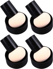 Quattro pennelli per makeup a forma di funghi, set di 4, mango rosa, femminile, beige