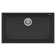 Lavello Elleci Incasso 1 vasca 76x44 Quadra 130 Sottotop Keratek Plus Nero Black Assoluto LKQ13086BSO