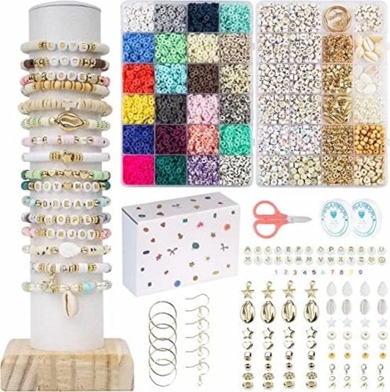 Set per creare orecchini per bambini - Set per creare orecchini per adulti - Set per creare orecchini - Creare orecchini da sé - Giallo