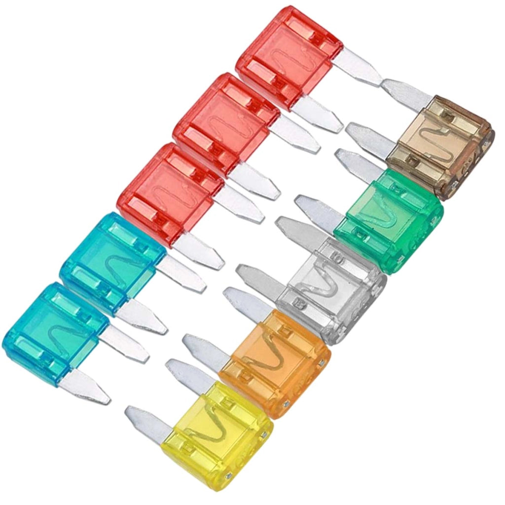 Fusibili Auto 10 pezzi per Protezione Sistema Elettrico Multicolore Dunlop