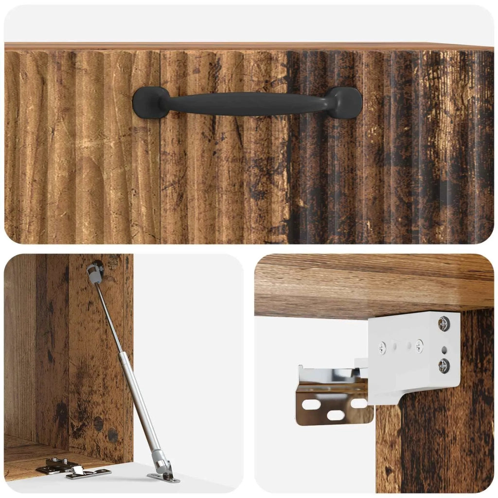 Mobile Porta TV da Muro Legno antico 59,5 x 41 x 30 cm 899023