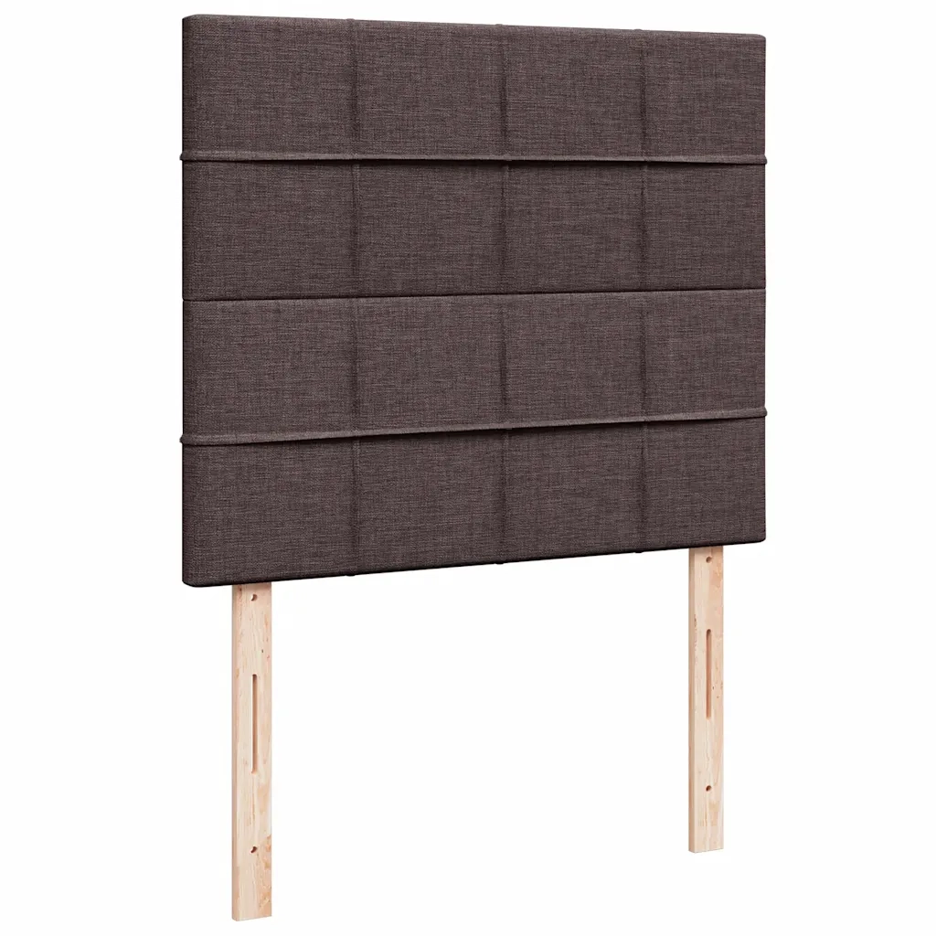 Giroletto a Molle con Materasso Marrone Scuro 120x190cm Tessuto 3291610