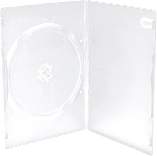 Cassette per dischi DVD vuoti 7 mm trasparente - 100 pezzi