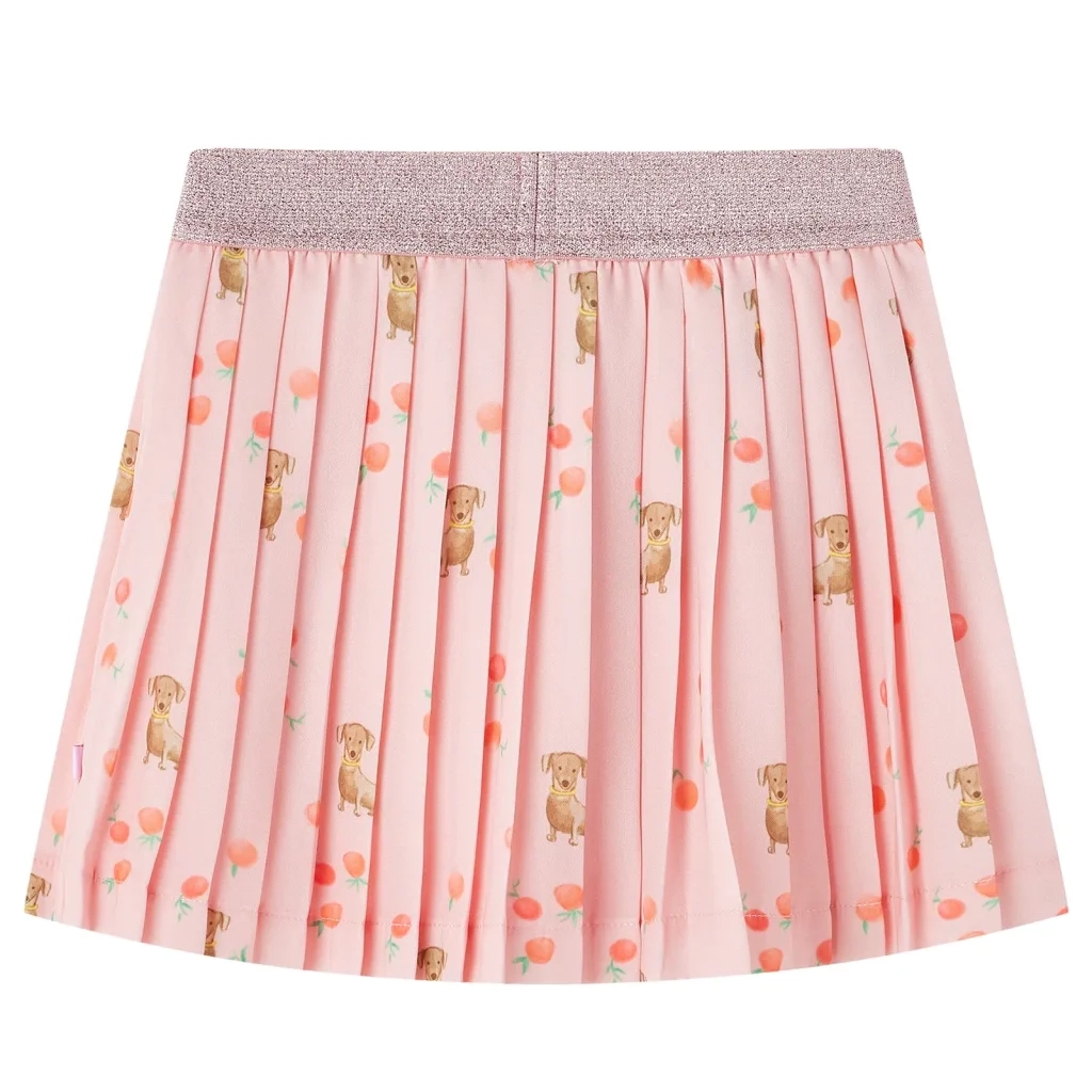 Gonna Plissettata da Bambina Arancione Chiaro 104 CFW2370056