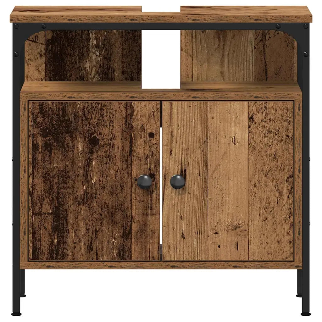 Unità da Bagno con lo scaffale 3 pcs Marrone Legno multistrato 3332550
