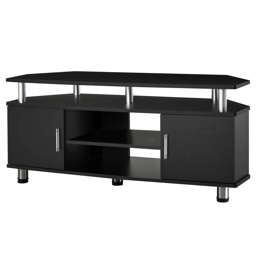 Mobile TV con ante e ripiani ¨C Minimal ¨C 120x40x52 cm, nero