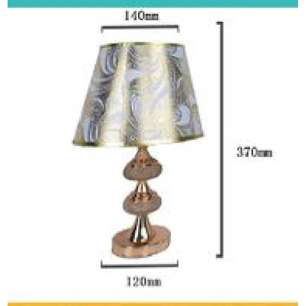 Trade Shop - Lampada Da Tavolo Lume Abat Jour Comodino Comò Arredo Camera Casa Luce Tx-9776 -
