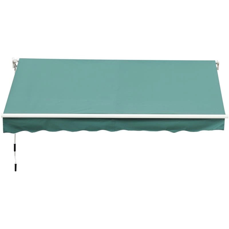 TENDA DA SOLE DA ESTERNO AVVOLGIBILE IMPERMEABILE 3 X 2.5 MT VERDE SCURO