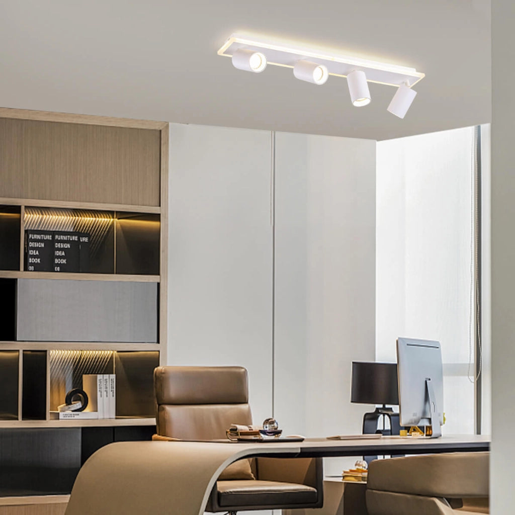 Plafoniera Parma bianca/oro 4xGU10 LED Light Prestige