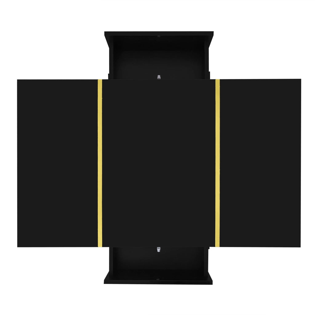 Tavolino da salotto 100x60x41.5 cm; finitura lucida con 2 cassetti; MDF nero
