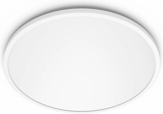 Lampada da soffitto Superslim LED - Luce calda bianca - 18W - Interruttore di scena integrato - Ultradurata - Efficace in termini di energia - Plafoniera - Bianca