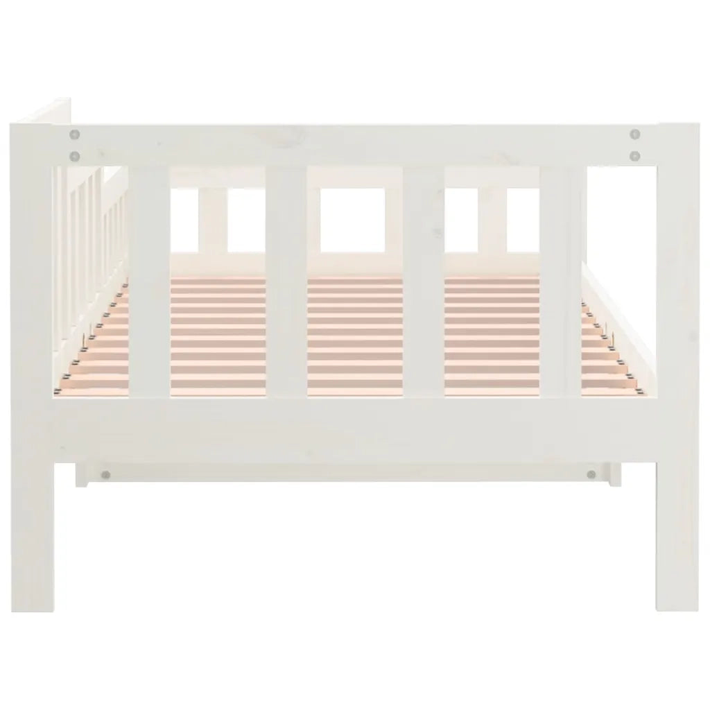 Dormeuse Bianca 90x200 cm in Legno Massello di Pino cod mxl 62668