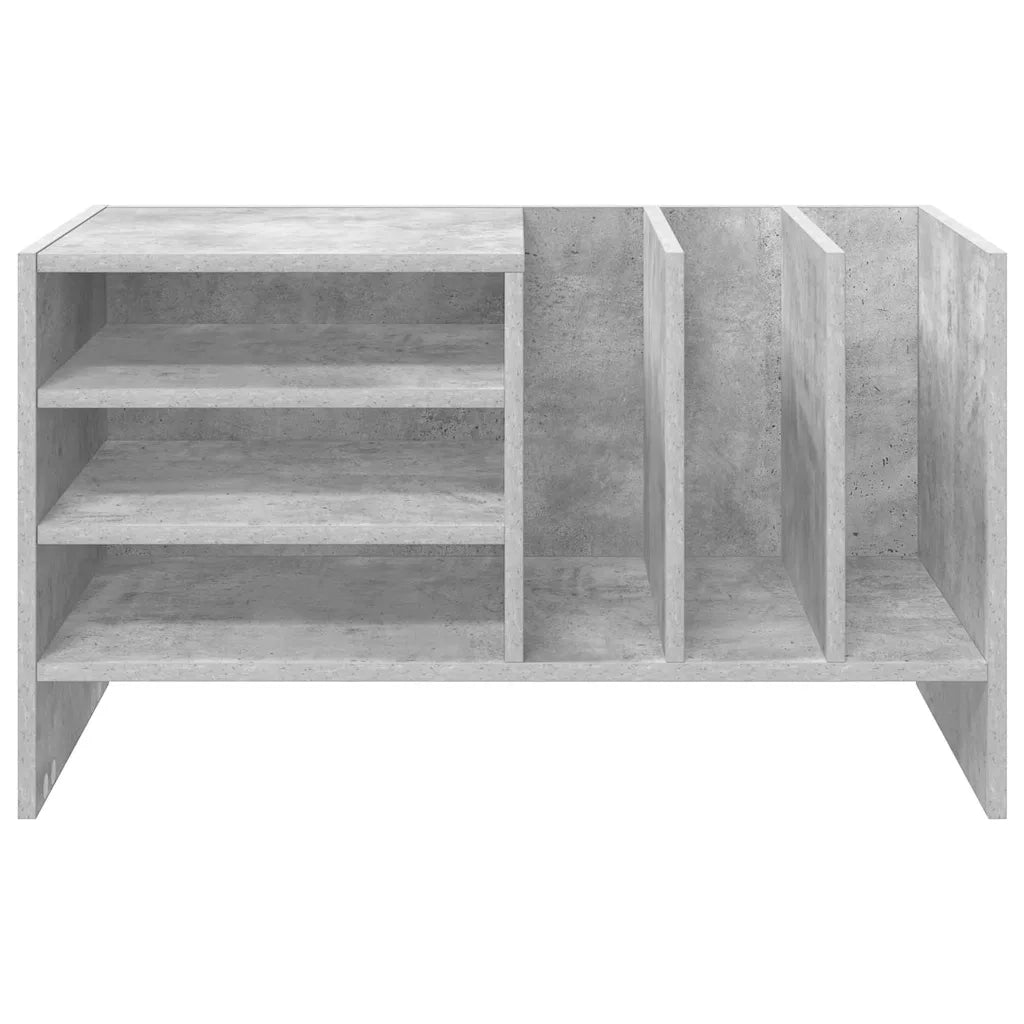 Mobile porta vinili Grigio cemento 78.5 x 35 x 45 cm