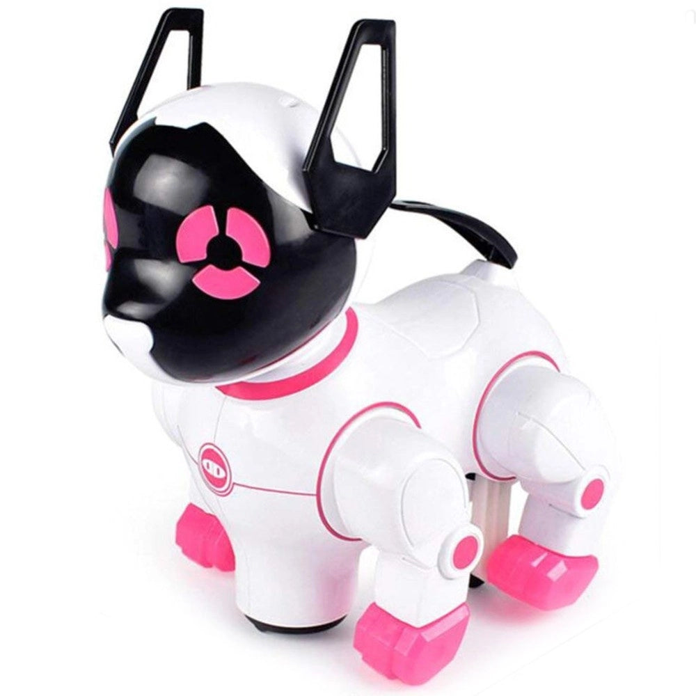 Trade Shop - Cane Cagnolino Robot Danza E Cammina Luci E Suoni Giocattoli Bambini 2 Colori -