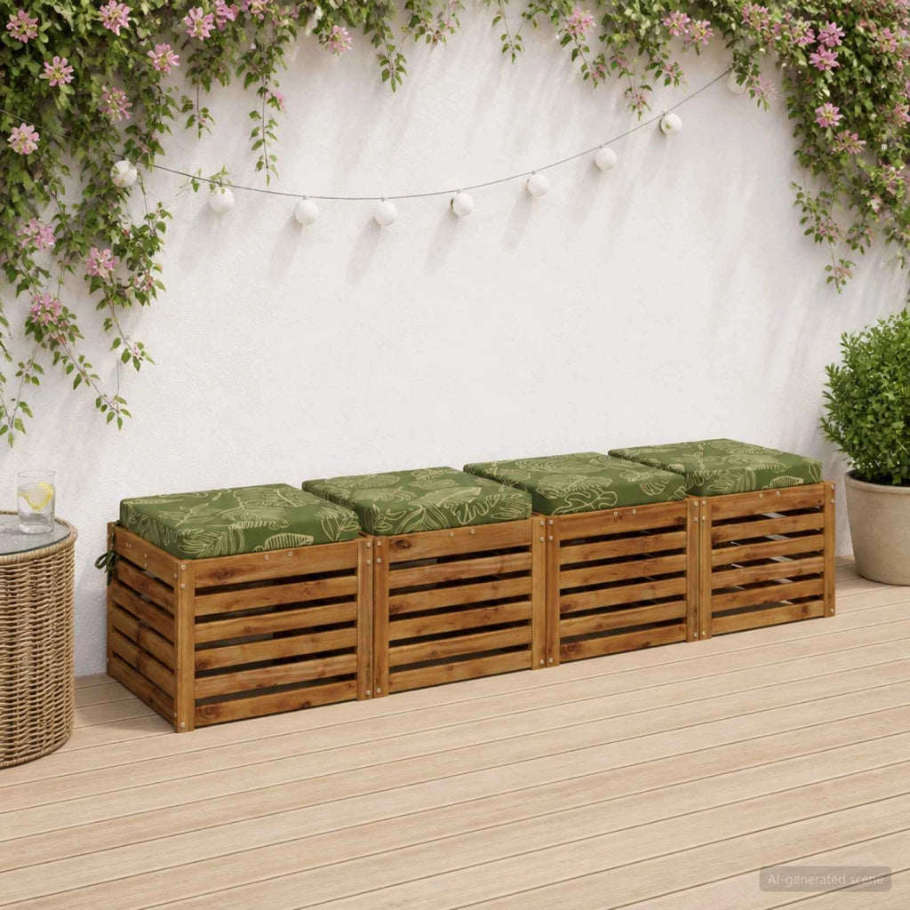Cuscini per Sedia in 4 Pezzi SOEST 4 pz 100% Poliestere 944404