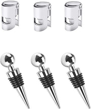 Lattine per vino 6 pezzi - Tappi per bottiglie di vino - Tappi per champagne - Tappi riutilizzabili - Per la raccolta di vino - Facili da installare - Tappi per bottiglie