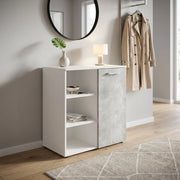 Mobile Ingresso Moderno Salvaspazio in Legno Composito cm 68x35x87 - LOUIS