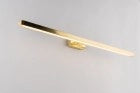 APPLIQUE LED LANCER ORO FISSAGGIO PARETE E SPECCHIO 13W 1000LM 4000K IP54 75x9x4CM
