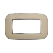 Placca Orbis Serie Moon 4P Colore Sabbia Compatibile Con Bticino Axolute