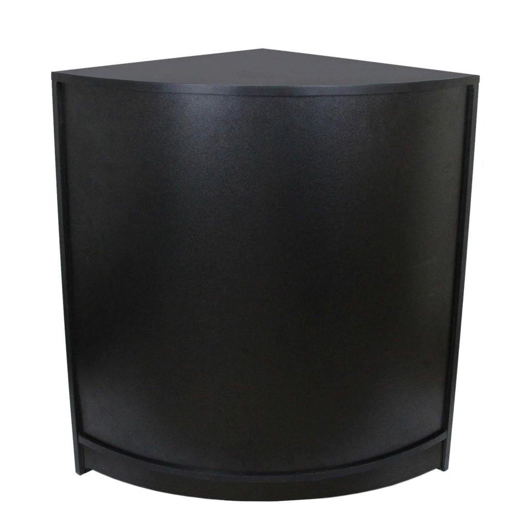 Bancone Angolare CM60 Nero – MDF con 2 Ripiani Interni