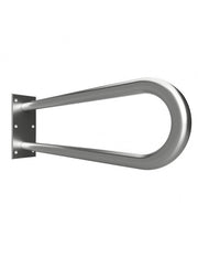 Maniglione a forma di U HELP 813 in acciaio satinato 82,9x25x10cm