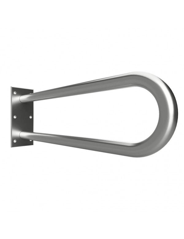 Maniglione a forma di U HELP 813 in acciaio satinato 82,9x25x10cm