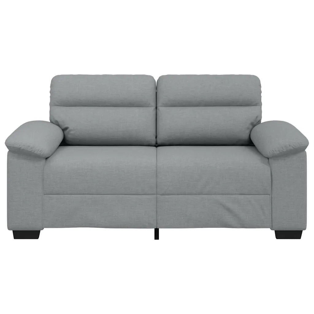 Divano a 2 Posti Grigio Chiaro 160x81x84 cm in Tessuto 4105297