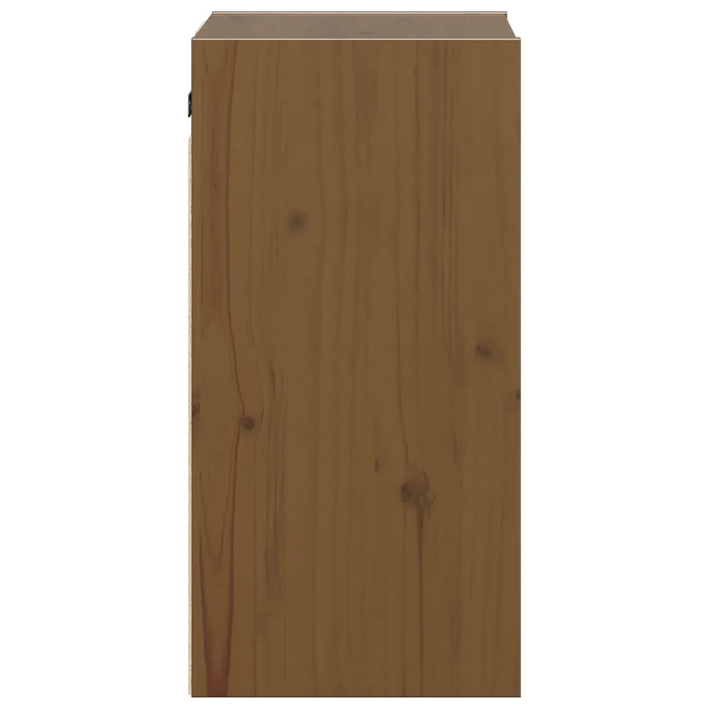 Pensile Marrone ambra 30x30x60 cm in Legno Massello di Pino 813491