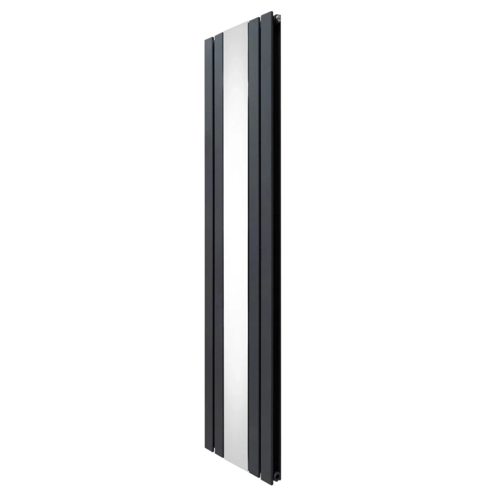 Radiatore a Specchio a Doppia Colonna Verticale Grigio Antracite 1800mm x 425mm