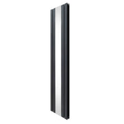 Radiatore a Specchio a Doppia Colonna Verticale Grigio Antracite 1800mm x 425mm