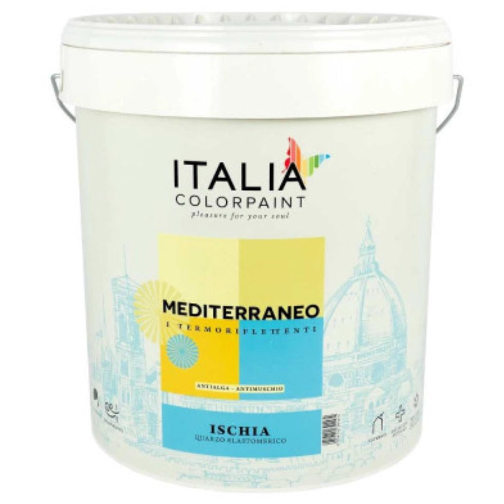Pittura quarzo anticavillature termoriflettente ischia linea mediterraneo *** formato 4 lt, confezione 1