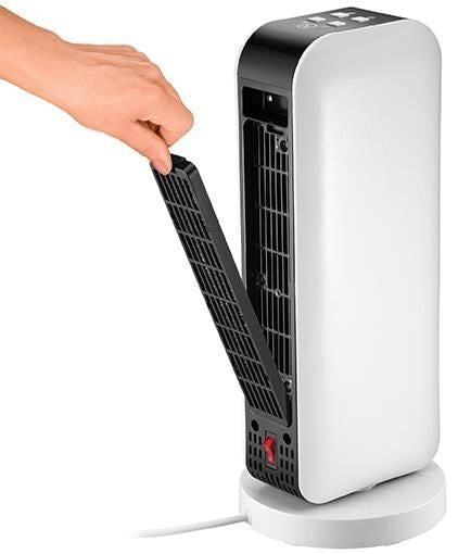 Unold 86430 stufetta elettrica Interno Nero, Bianco 2000 W Riscaldatore ambiente elettrico con ventilatore