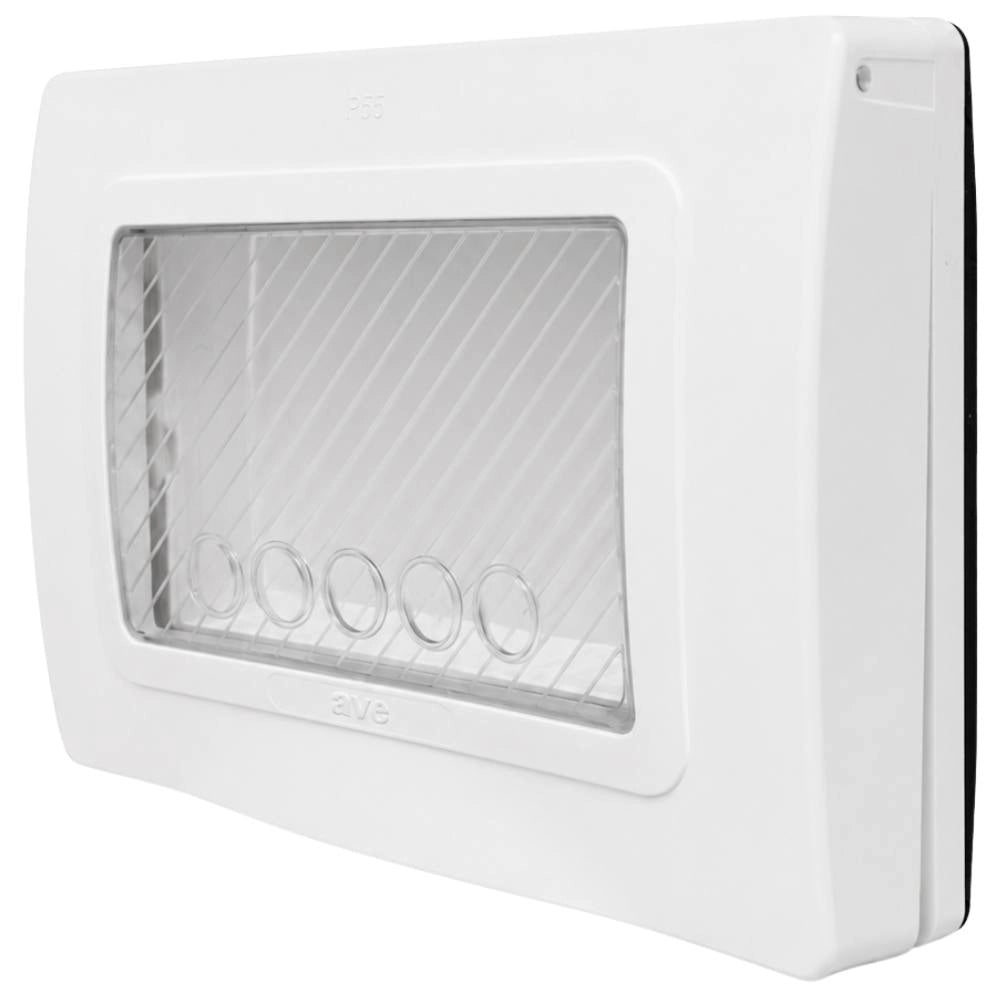 Placca autoportante stagna ip55 s44 con sportello e membrana