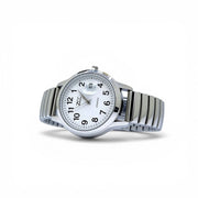 Trade Shop - Orologio Da Polso 40 Mm Acciaio Silver Con Data Quadrante Grande -