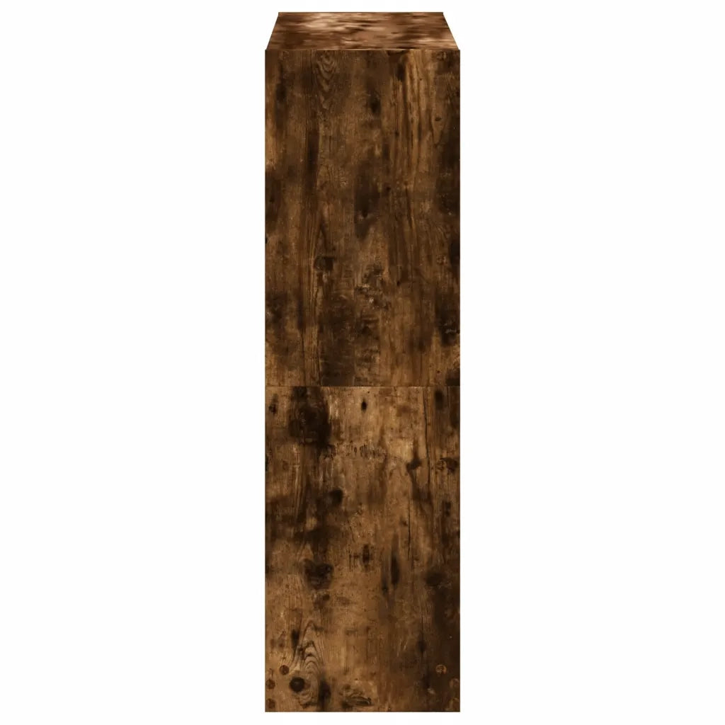 vidaXL Libreria Rovere Fumo 102x32x108 cm in Legno Multistrato