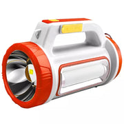 Trade Shop - Torcia Solare Ricaricabile Usb A Led Multifunzione Con Luce Laterale Portatile -