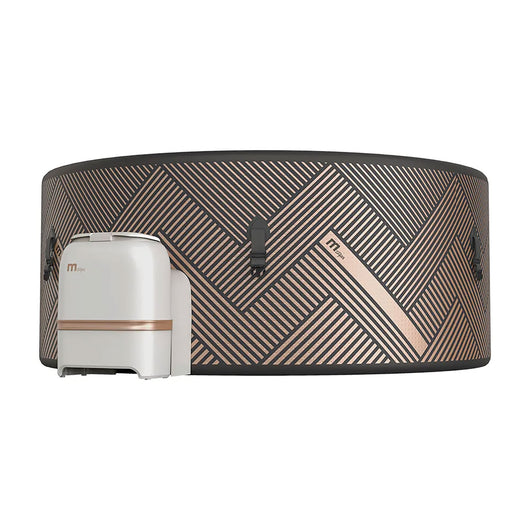 Piscina Idromassaggio Diva MSpa Mono Concept per 6 Persone Ø173x65 cm in DWF Marrone e Nero